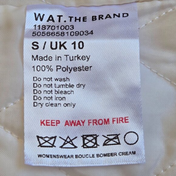 NWT Wat The Brand Insulated Sherpa Bomber Jacket - Picture 5 of 9